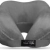 Chiropractic Neck Support Pillow - Cervical Collar - Neck Pain - Lower Back Lumbar Support - Memory Foam Travel Pillow - Grey
