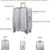 MosaiRudo Clear PVC Luggage Cover Protectors Transparent Travel Luggage Protector for Wheeled Suitcase (Thickness 0.2mm, 20inch) - Image 3