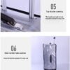MosaiRudo Clear PVC Luggage Cover Protectors Transparent Travel Luggage Protector for Wheeled Suitcase (Thickness 0.2mm, 20inch) - Image 6