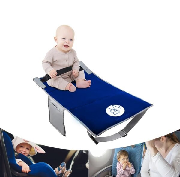 Toddler Airplane Bed, Kids Airplane Seat Extender Travel Bed, Kids Airplane Travel Essentials, Airplane Must Have for Toddlers, Baby Portable Plane Bed Foot Rest for Flights
