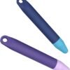Kid-Friendly Pens for Touch Screens - 2 Pack of Purple and Blue Stylus Pens Compatible with Kindle, iPad, iPhone