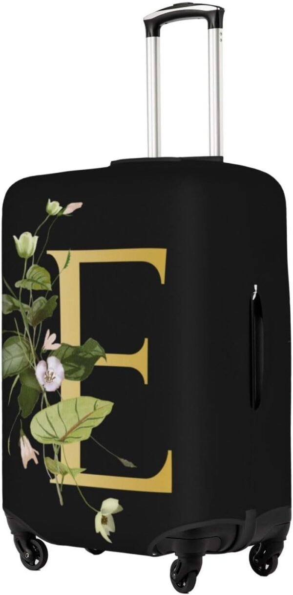 Decorative E Suitcase Protectors Elastic Washable Luggage Covers With Concealed Zippers For 18-32 Inch Luggage (Size S: Fits 18-21 Inch) - Image 2
