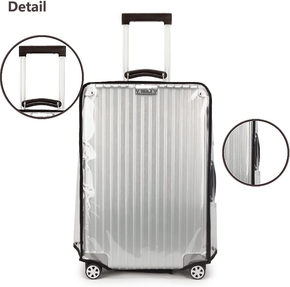 3 Pieces Clear PVC Suitcase Cover Luggage Cover Luggage Protector Suitcase Cover Set for Luggage Set of 3 Luggage Covers for Suitcase (20-24-28Inch) - Image 6