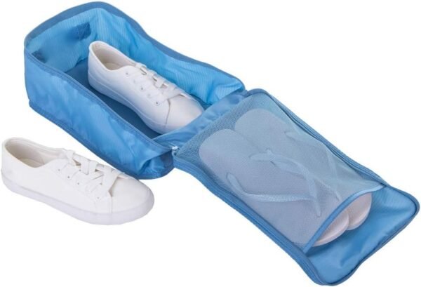 Travel Shoe Bags, Foldable Waterproof Shoe Puches Organizer-Double Layer (Multi-colored4) - Image 4