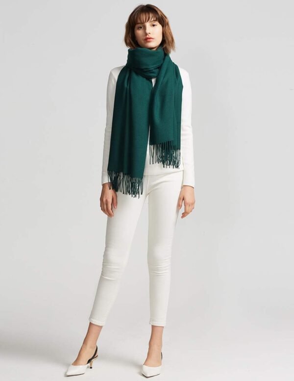 maamgic Women's Scarf Pashmina Shawls and Wraps for Evening Dresses Travel Office Winter Wedding Cashmere Feel Large Scarves - Image 4