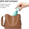 Mini Sun Travel Umbrella Ring handle Coating Layer Fabric Compact Folding Purse Umbrella/Lightweight Small Portable Backpack/Rain Sun/Blocking/Anti UPF 50 UV Protection 99.9% Men Women Kids - Image 6
