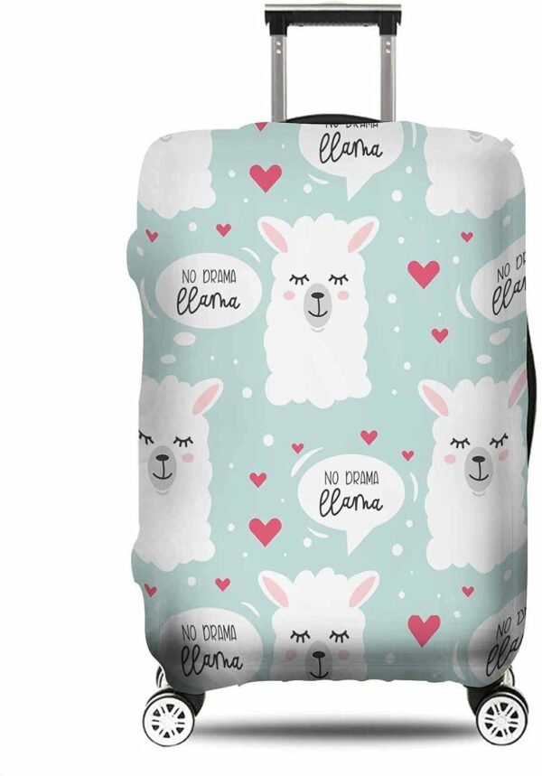 IBILIU Travel Luggage Cover Protector No Drama Llama Suitcase Cover Protectors Washable Luggage Suitcase Cover for 25-28 Inch L