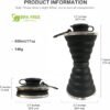 Collapsible Water Bottle, Camping Cup With Carabiner, Reuseable Silicone Foldable Leak Proof Portable Sports Travel Water Bottles For Outdoor, Travel Gym Hiking, BPA Free, Cycling Cups with Carabiner - Image 2