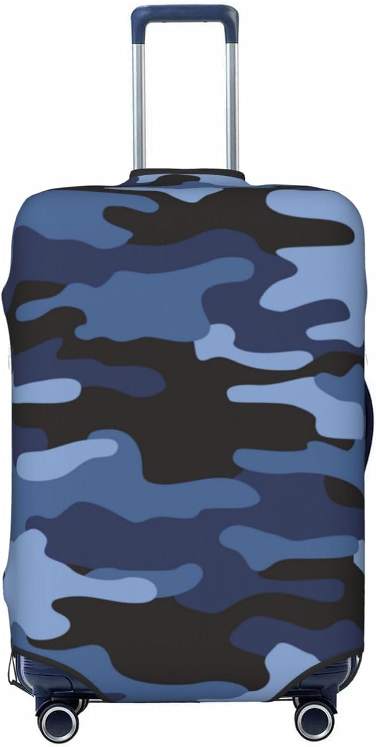 Camouflage Texture Luggage Suitcase Covers Elastic Washable Military Camo Luggage Protector Travel Suitcase Protective Cover For Kid And Adult, M (Fit 22-24 Inch Luggage)