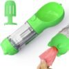 Guardians Dog Water Bottle, Portable Pet Travel Water Bottle Bowl Dispenser with Drinking Feeder Bowl Poop Bag for Dogs Small Pets Walking, Traveling, Hiking (Green)