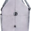 Unisex Large Travel Shoulder Weekender Overnight Bag Handbag Gym Tote Bag with Trolley Sleeve (Silver Grey) - Image 9