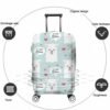 IBILIU Travel Luggage Cover Protector No Drama Llama Suitcase Cover Protectors Washable Luggage Suitcase Cover for 25-28 Inch L - Image 2