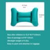 Inflatable Travel Nursing Waist Pillow, Blow Up Lumbar Body Back Support Pillow for Airplane Long Flight Journey Travel Airplane/Car/Bus/Train/Office (Silver Grey) - Image 5