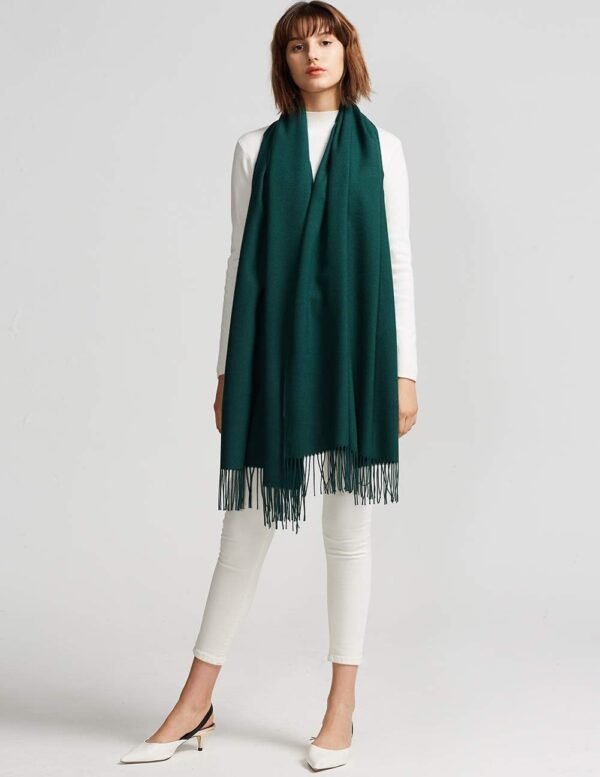 maamgic Women's Scarf Pashmina Shawls and Wraps for Evening Dresses Travel Office Winter Wedding Cashmere Feel Large Scarves - Image 3