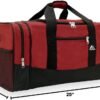 Everest Sporty Travel Duffel Bag, Burgundy, One Size - Image 9