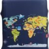 Madfifennina Washable Spandex Travel Luggage Protector Baggage Suitcase Cover Fit 23-32 Inch (Xl(29"-32" luggage), Map)