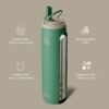 BOTTLE BOTTLE Stainless Steel Water Bottle with Straw Lid and Handle 32 oz Vacuum Insulated Water Bottle for Sports Travel Gym Hiking, Leak-Proof Wide Mouth Water Bottles for Men,forests - Image 2