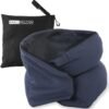 Riverland Travel Pillow Neck Pillow Strong Support Easy to Carry Compact Designed in Japan Useful in Office naps Airplane car Train for Sleeping (Navy)