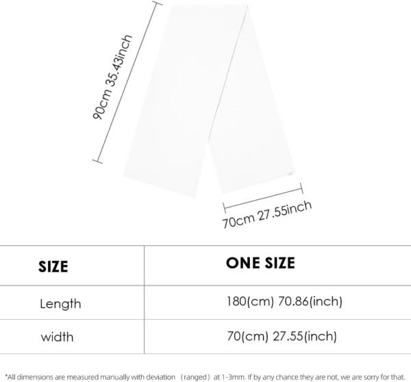 OHRAIN Sun Shawl UV Sun Protection UPF 50+ Beach Travel Scarf Wrap Summer Swimsuit Cover Up Cooling Blanket - Image 2