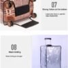 MosaiRudo Clear PVC Luggage Cover Protectors Transparent Travel Luggage Protector for Wheeled Suitcase (Thickness 0.2mm, 20inch) - Image 7