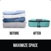Gorilla Grip Packing Cubes Set, Space Saving Organizers for Suitcases and Luggage, Mesh Window Bags, Travel Essentials for Carry On Clothes, Shoes, Toiletry Accessories Cube with Zipper - Image 5