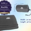 BlueHills Ultra Compact Travel Blanket Pillow in Portable Bag Case Soft 70 X 56 with Strap Backpack Clip Premium Cozy Soft Compact Pack Large Blanket for Airplane Flight Layover Grey - Gray C002 - Image 3