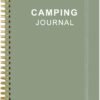 Heveboik Camping Journal and RV Travel Log Book - A5 Outdoor Camp & Adventure Journal for 25 Camping, Hiking Journal, Family Travel Books Camper Essentials Camping, 5.8" x 8.5", Cyan