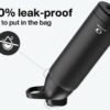 Insulated Stainless Steel Water Bottle with Straw and Carry Loop, Double Wall Cold for 36 Hours, Tritan Leak Proof Lid for Sports, Travel, 24 oz, Black Night - Image 3