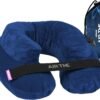 Cabeau Air TNE Inflatable Travel Neck Pillow Lightweight Inflatable Core, Customized Fit, Adjustable Chin Strap, with Compact Carrying Case for Comfort On-The-Go (Royal Blue)