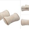 ALIBO Chairs Recliner Neck Rest Back Pillow Pain Relief Supports Car Airplane Travel Curve Pillow with Adjustable Elastic Strap Head Protector Pillow Beige 1 Piece,Firm One - Image 6