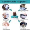 Compact Travel Neck Pillow Lightweight Inflatable U-Shaped Portable Neck Pillow Napping Neck Pillow fits in Purse or Small carryon Bag for Airplanes Car Home Ergonomic Neck or Lumbar Support. - Image 5