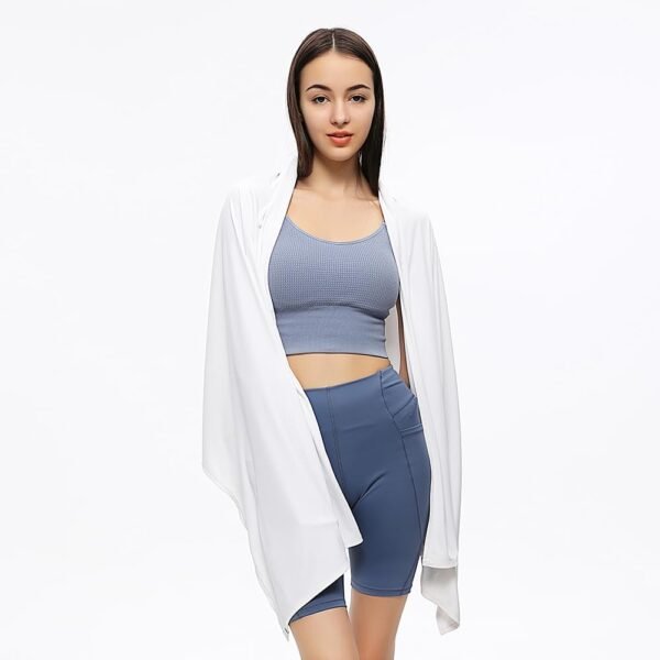 OHRAIN Sun Shawl UV Sun Protection UPF 50+ Beach Travel Scarf Wrap Summer Swimsuit Cover Up Cooling Blanket - Image 7