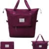 Large Capacity Foldable Travel Bag Expandable Portable Carry on Bag Dry&Wet Separation Sports Duffel Bags