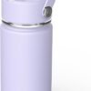 Kids Water Bottle with Straw Lid 14oz, Vacuum Insulated 316 Stainless Steel Water Bottles for Kids for School, Leakproof Water Bottle, BPA Free and Keep Cold for 24 Hours