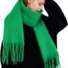 Big Chunky Plaid Scarf Colorful Checked Oversized Thick Scarves Soft Large Cashmere Wool Winter Warm Blanket Women