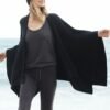 MissShorthair Women's Lightweight Knitted Scarf Poncho Sweater Cape Shawl Versatile Spring Summer Ponchos Wraps - Image 2