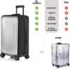 No Disassembly Suitcase Covers for Luggage - 30 Inch Clear Luggage Cover Protector, Black PVC Luggage Protector Suitcase Cover - Image 6