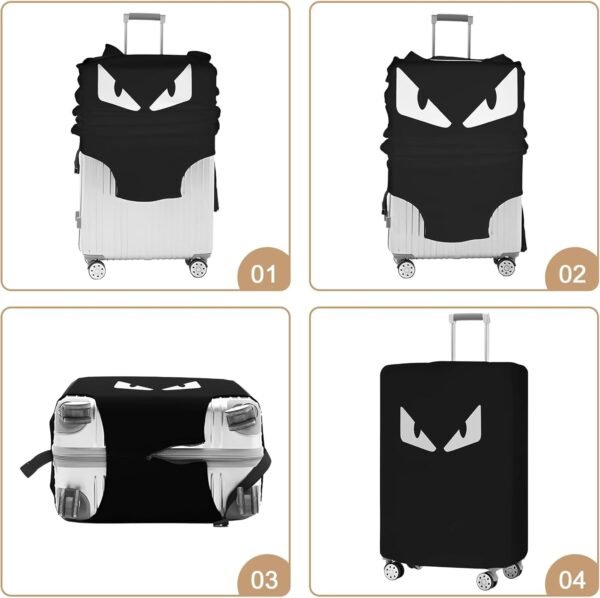 Luggage Cover Protector Suitcase Cover Spandex Washable Baggage Covers Fits 20-30 Inch Travel Suitcase (S, Eye) - Image 5
