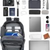 Small Laptop Work Backpack Airline Approved for Men & Women 40L Water Resistant Laptop Bag Fits 17&14 Inch Laptop for Commuter Lightweight Work Bag Business Travel, Gray - Image 3