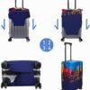 Travel Luggage Cover Protector Washable Suitcase Cover Fits 18-22 Inch Luggage (S,Blue,Landmark) - Image 5