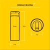 JoyJolt Stainless Steel Star Wars Water Bottle 22 oz with Straw Lid, BPA-Free Sports and Travel Vacuum Insulated Water Bottle, Destination Collection Hoth Bottle, Star Wars Gifts - Image 3