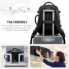 LOVEVOOK Travel Backpack for Women, 15.6in Laptop Backpack TSA Approved Carry on Luggage Personal Item Travel Bag for Business Weekender Hiking, Black-Gray - Image 2