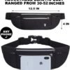Peicees Fanny Pack with Water Bottle Holder Waist Bag for Men Women Water Resistant Lightweight Reflective Adjustable Running Belt Headphone Bag Travel Pocket for Outdoor Camping Fitness Hiking - Image 5