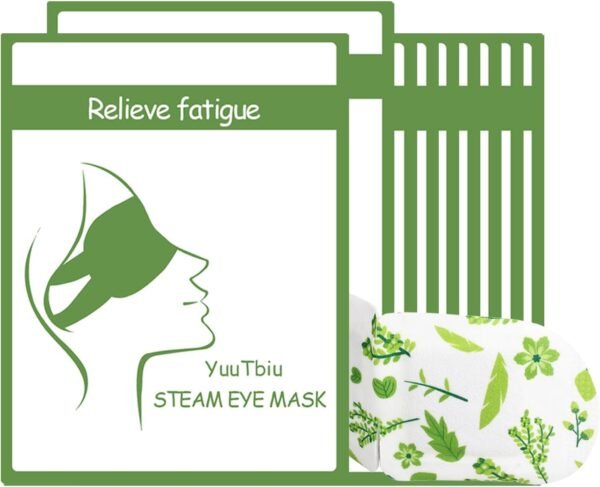 Steam Travel Essentials Eye Mask, Heated Sleeping Mask for Dry Eyes Warming Compress for Puffiness, Disposable Relaxing Gifts, 9 Packs