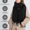 Scarf for Women - Women's Fall Winter Scarfs, Pashmina Shawl Wraps for Women, Long Blanket Scarf for Evening Dresses - Image 3