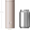 Mini Stainless Steel Water Bottle 14oz - Non-insulated | Designed for Bags | Slim, Lightweight & Stylish – Desert Beige - Image 4
