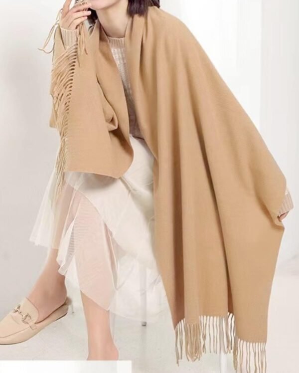 Women's Scarf Women Blanket Scarf Long Shawls Wraps Big Grid Winter Warm Lattice Large Scarves - Image 5