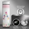 Personalized 16oz Initial Water Bottle,Smart Sport Water Bottle with LED Temperature Display,Customized Letter Coffee Thermos,Travel Coffee Mug (A) - Image 2