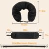 Travel Pillow for Extra Luggage,Stuffable Neck Pillow for Travel,Soft Velvet Cover,Adjustable Neck Size,Holds 3 Days of Travel Essentials,Travel Hacks,Multifunctional Packable Neck Pillow - Image 5