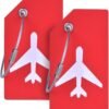 Silicone Luggage Tag with Name ID Card Perfect to Quickly Spot Luggage Suitcase